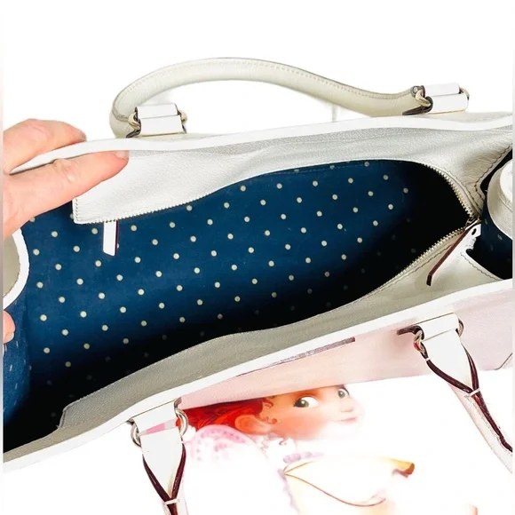 KATE SPADE CLASSIC IVORY Shoulder Bag overnight bag traveling bag shopping bag - Picture 4 of 16